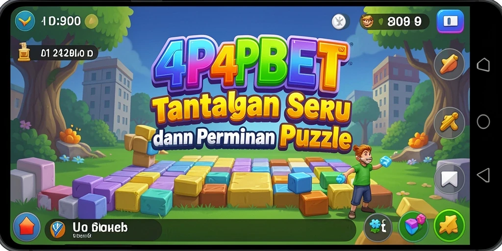 Tampilan gameplay 4P4PBET dengan berbagai jenis puzzle yang menantang.