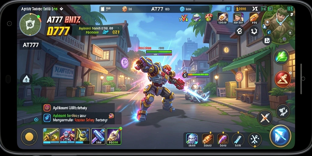Screenshot utama AT777 menampilkan antarmuka aplikasi Utility yang sederhana dan intuitif.