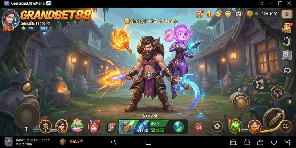 Tampilan gameplay strategis yang mendebarkan di GRANDBET88.