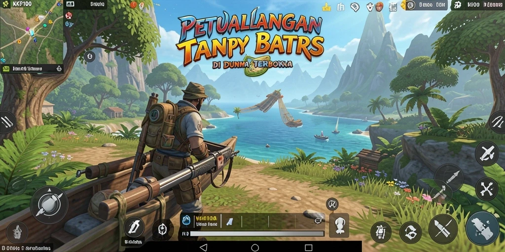Tampilan gameplay KPK100 dengan grafik memukau dan dunia yang luas.