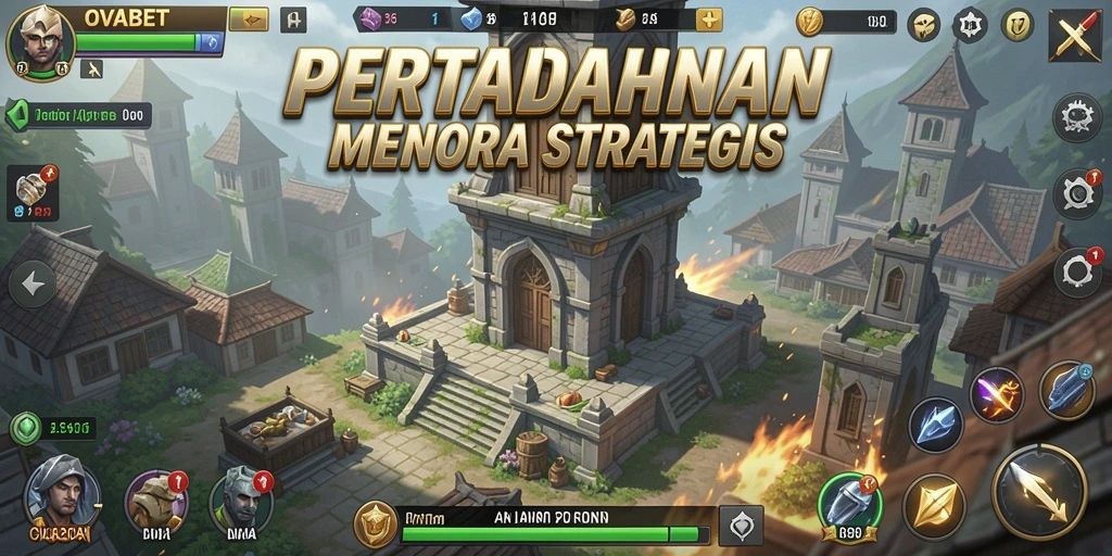 Screenshot dari gameplay Tower Defense yang mengesankan di OVABET.