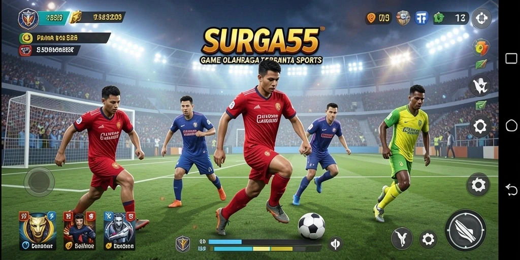 Tampilan menarik dari gameplay SURGA55 yang menampilkan aksi olahraga.