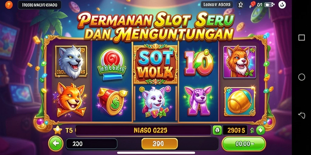 Tampilan dinamis gameplay T6 dengan putaran slot yang mengasyikkan.