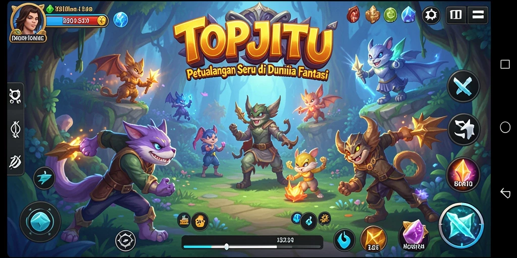 Tampilan gameplay epic di dunia petualangan TOPJITU.